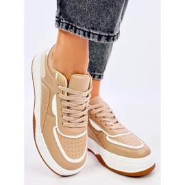 Sneakers Moriau Camel da donna beige 1