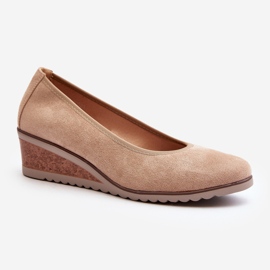 Vinceza Scarpe con zeppa Belli beige da donna 1