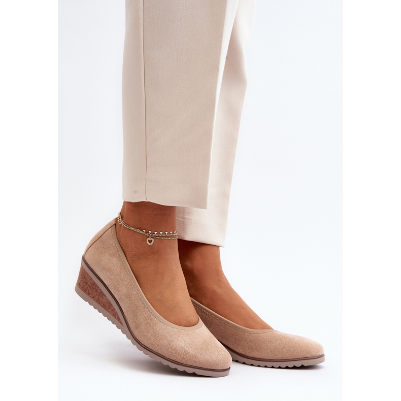 Vinceza Scarpe con zeppa Belli beige da donna 2