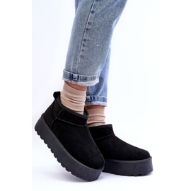 Stivali da neve in pelle scamosciata femminile nero 2