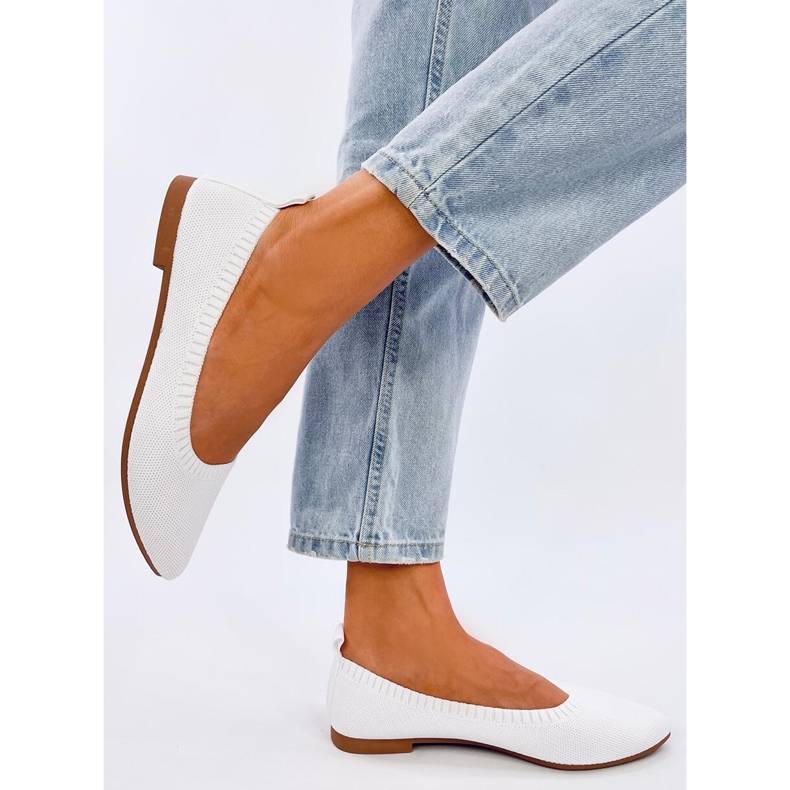 Kreiss Ballerine traforate bianche bianco 1