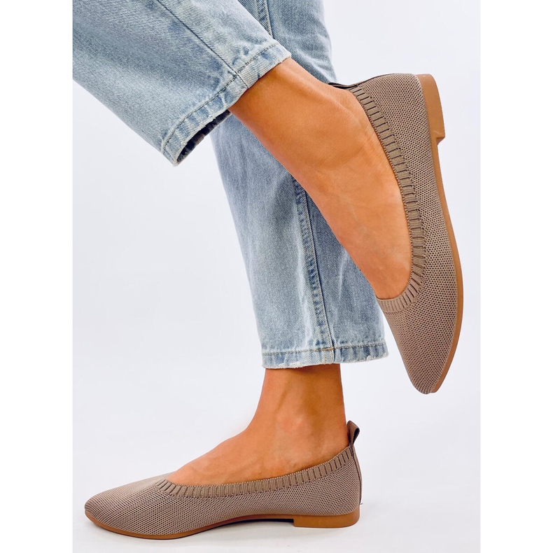 Ballerine traforate Kreiss Khaki marrone 1
