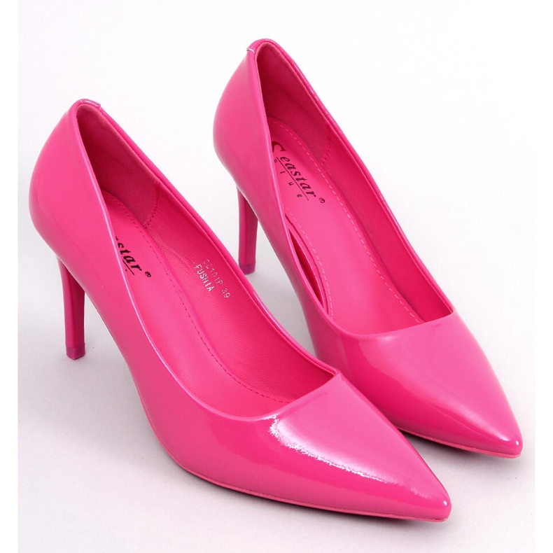Décolleté a stiletto laccate fucsia Charlotte rosa 1