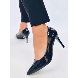 Décolleté a stiletto Charlotte in vernice nera nero 1