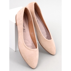 Keys Ballerine con soletta in pelle beige 1