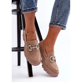 Mocassini Da Donna Con Decorazione Ellise Beige 2