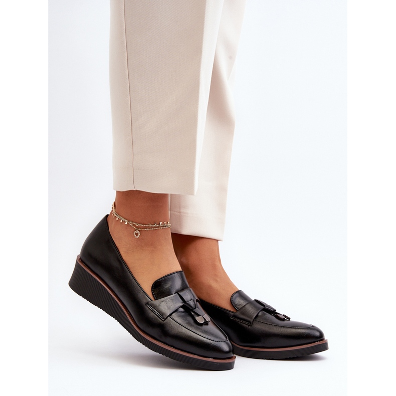 Vinceza Scarpe Con Zeppa Da Donna Con Decorazione, Miliret Nero 2