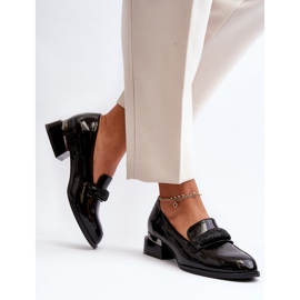 Vinceza Scarpe Tacco Basso da Donna in Vernice, Marilni Nero 2