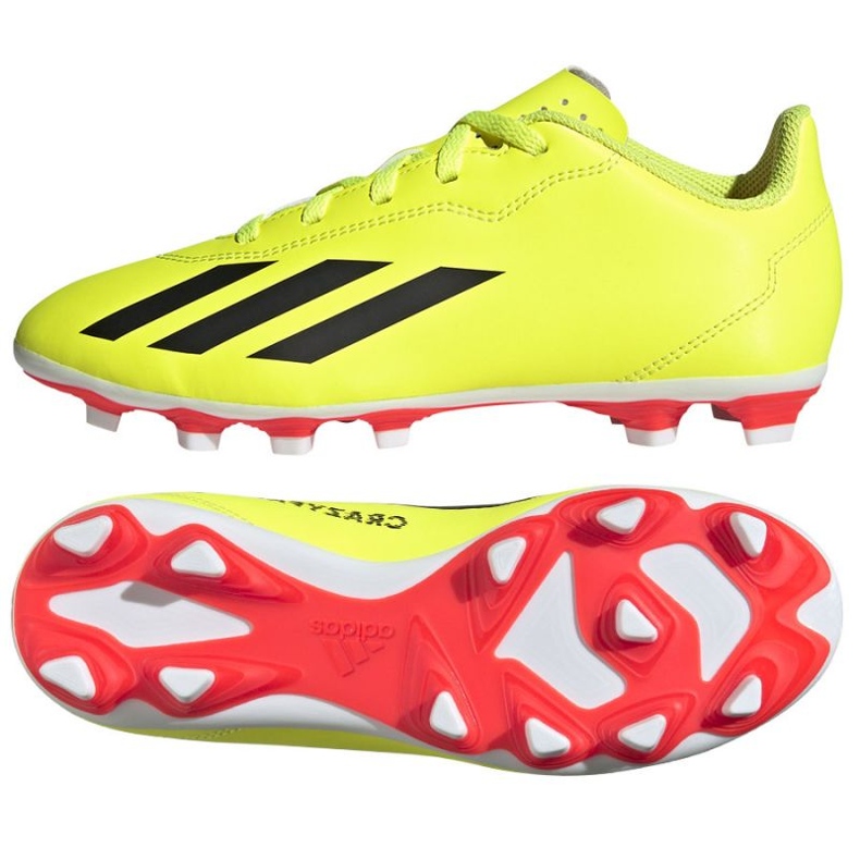 Scarpe Adidas X Crazyfast Club FxG IF0717 giallo 1