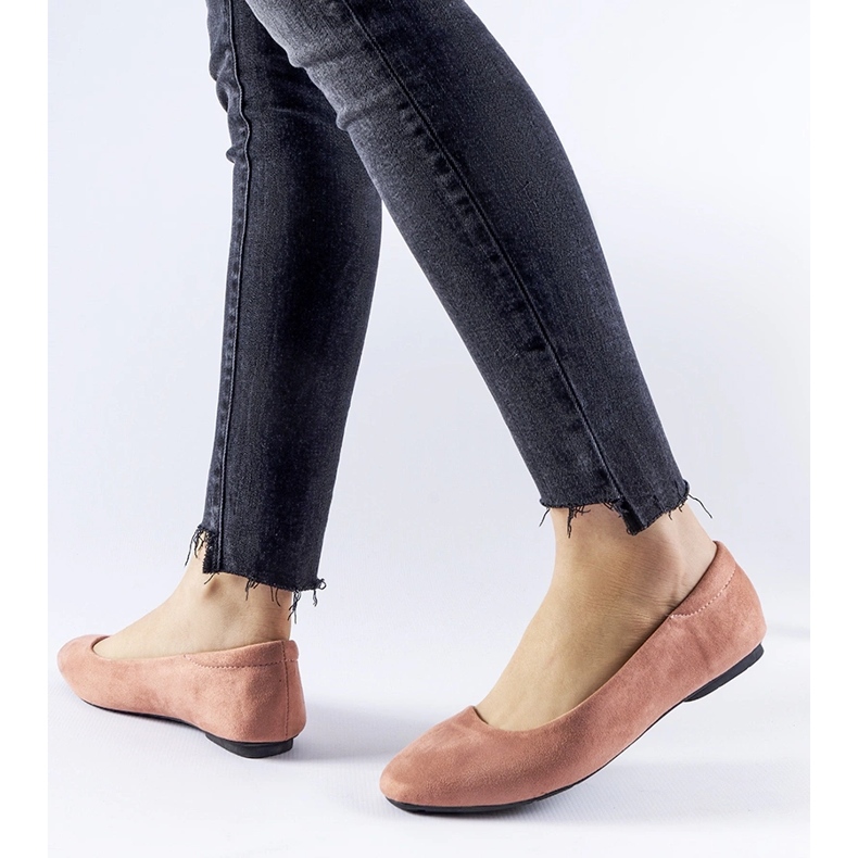 Ballerine Jules in eco-camoscio rosa scuro 1