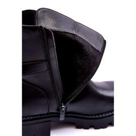 Stivali jodhpur femminile con una decorazione nera nero 3