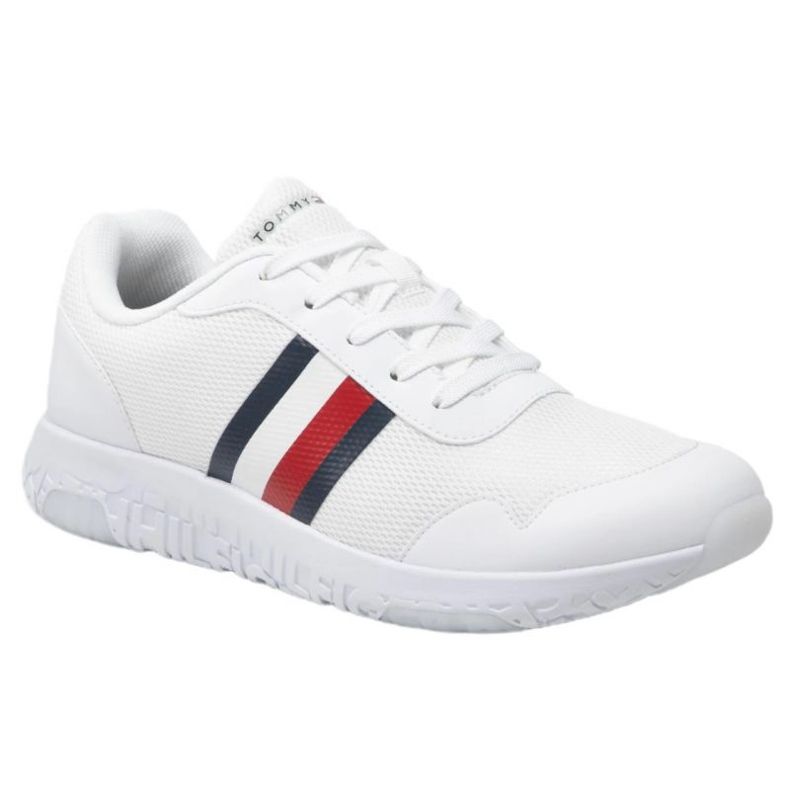 Scarpe Tommy Hilfiger Lightweight Knit Runner M FM0FM04158 bianca 1