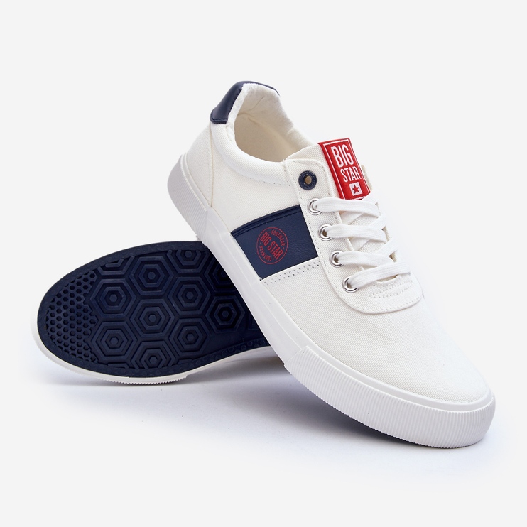 Sneakers in tessuto da uomo Big Star JJ174253 Bianco 1