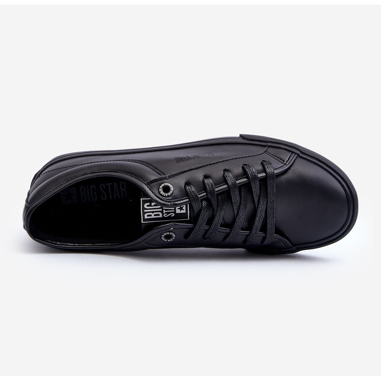 Sneakers da uomo in ecopelle nere Big Star JJ174234 nero 1