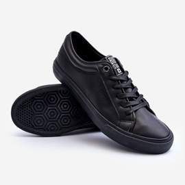 Sneakers da uomo in ecopelle nere Big Star JJ174234 nero 2