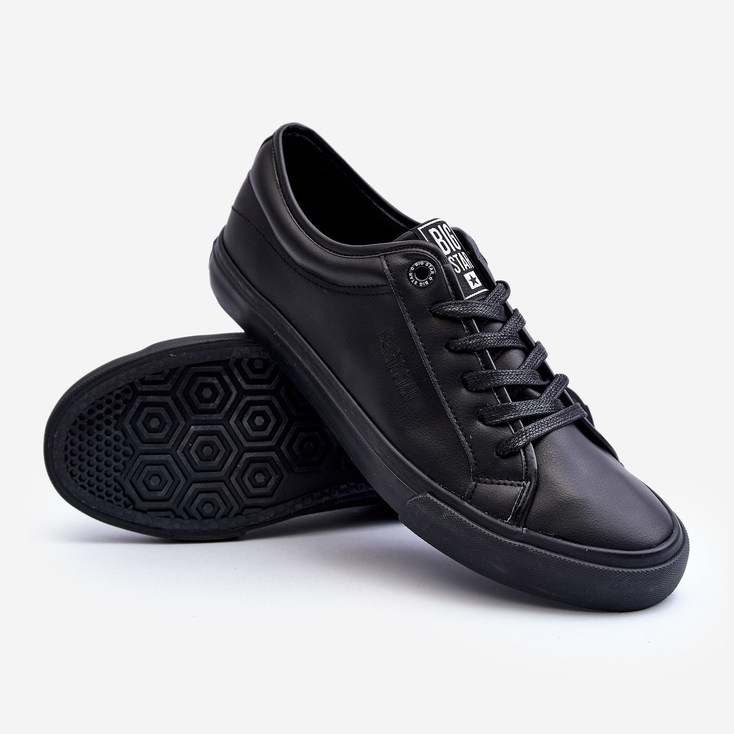 Sneakers da uomo in ecopelle nere Big Star JJ174234 nero 2