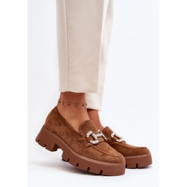 Mocassini Da Donna Con Decorazione Camel Ellise marrone 2