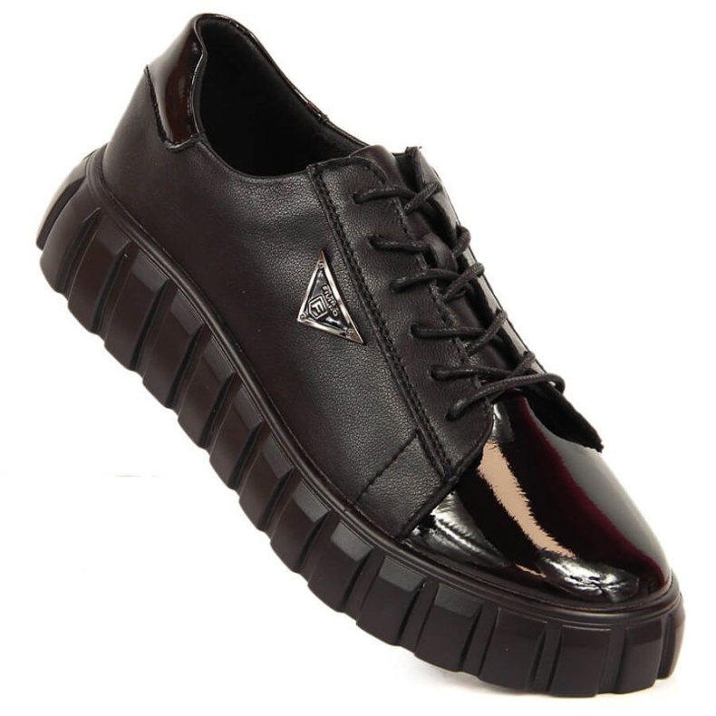 Filippo W PAW365 scarpe in pelle nera nero 1