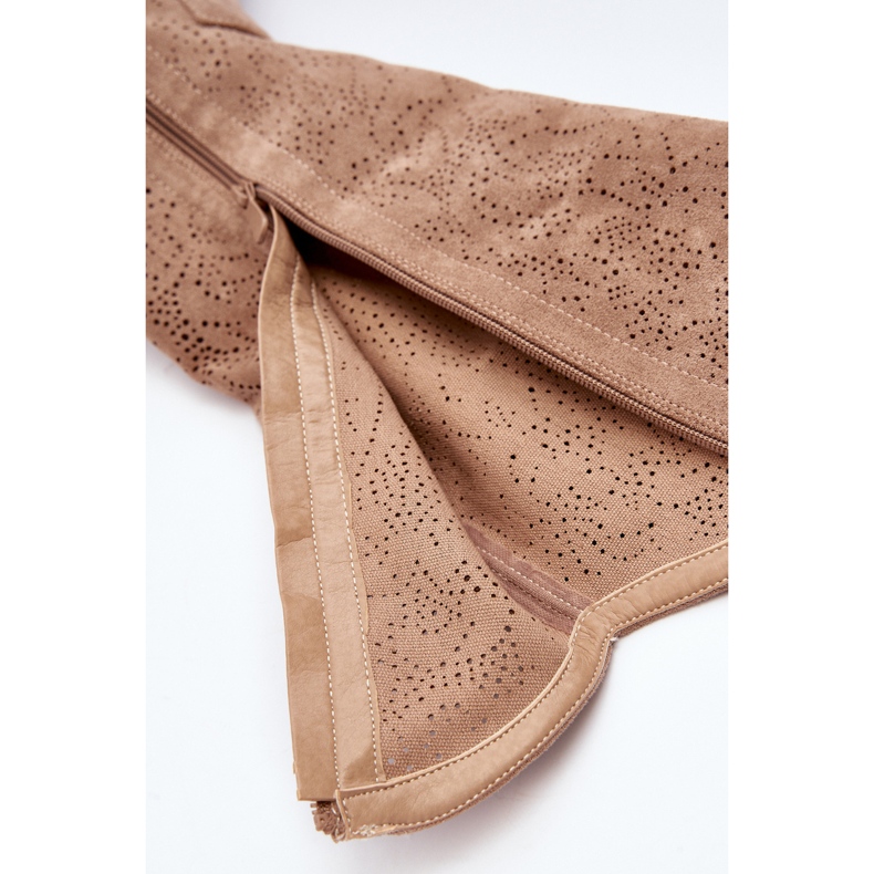 S.barski HY66-132 Stivali traforati da donna, Beige 1