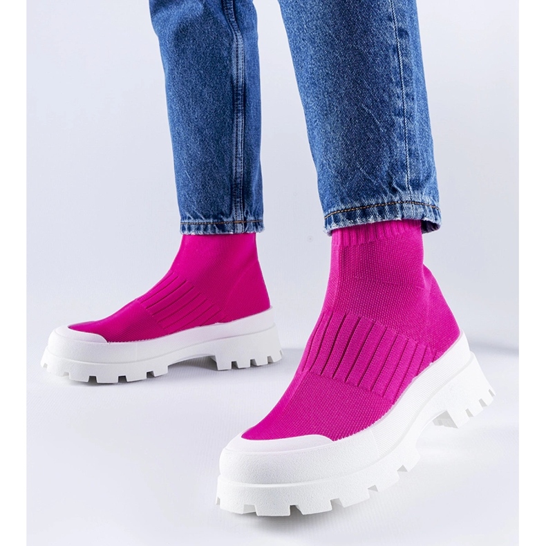 Sneaker rosa con tomaia flessibile Varden 1