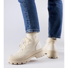 Sneakers alte beige Éric 1