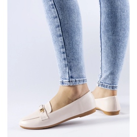 Mocassini beige con fibbia Velino 1
