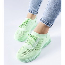 Sneakers verdi traforate di Pierantonio verde 1