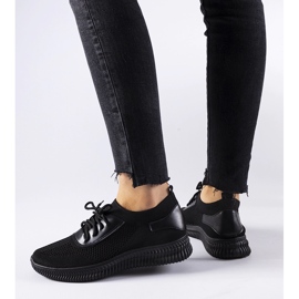 Sneakers Pierantonio traforate nere nero 1