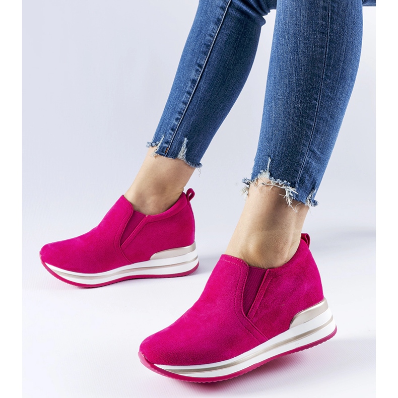 Sneakers con zeppa Alquippa rosa 1