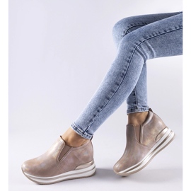 Sneakers con zeppa Alquippa rosa chiaro 1