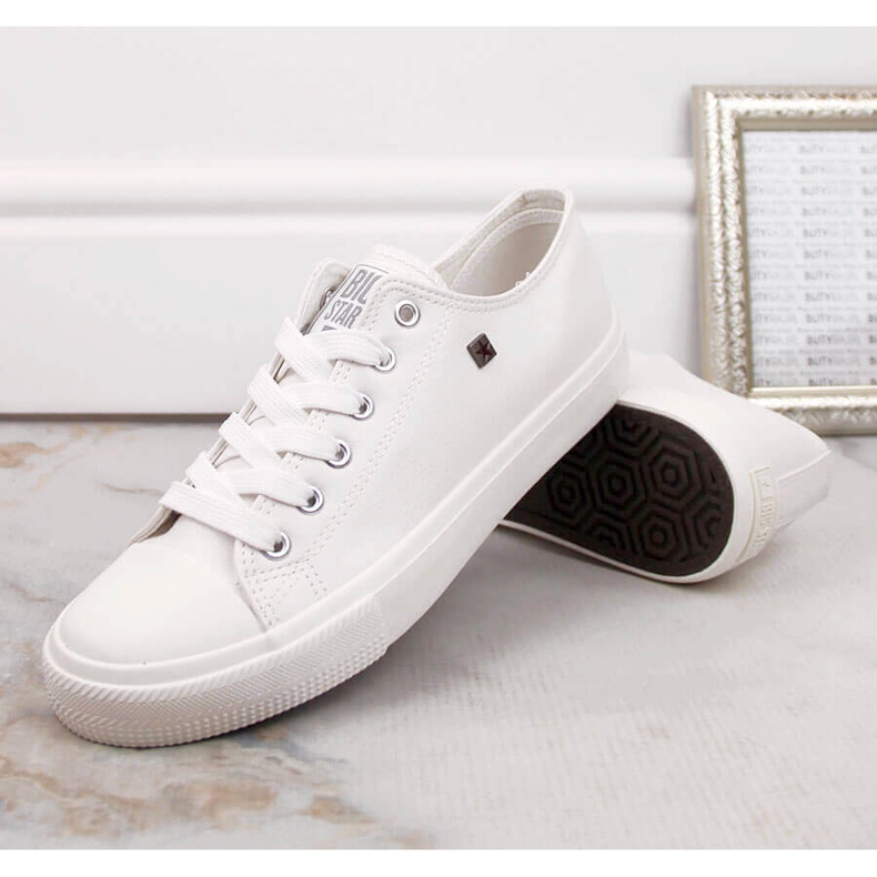 Sneakers bianche, ecopelle Big Star V274869 bianca 1