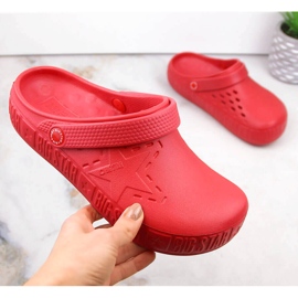 Ciabatte da donna kroks rosse Big Star II275004 rosso 1