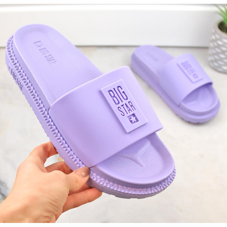 Infradito viola da donna con plateau Big Star LL274426 1