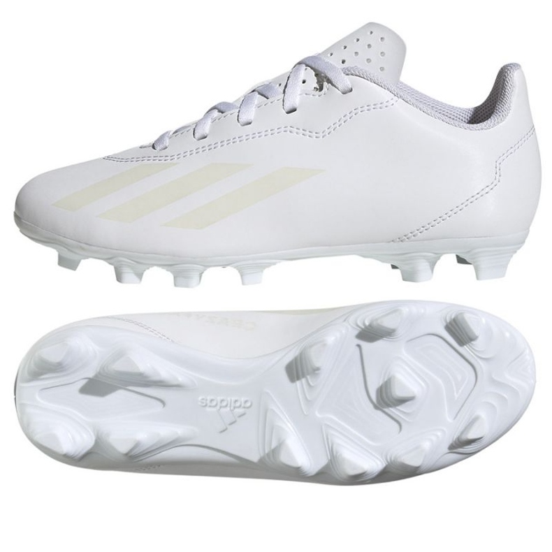 Scarpe Adidas X CRAZYFAST.4 FxG Jr IE1589 bianca 1