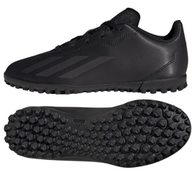 Scarpe Adidas X CRAZYFAST.4 Tf Jr IE4084 nero 1