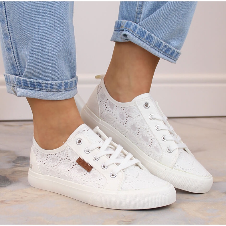 Sneakers Big Star in pizzo bianco W274925 bianca 1