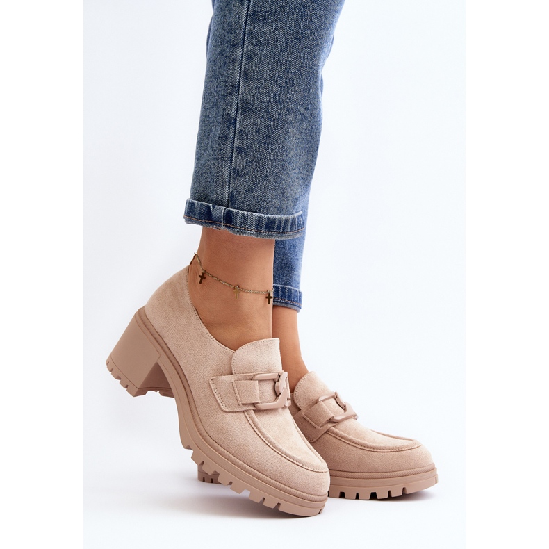Vinceza Scarpe in camoscio Finley beige con tacchi altissimi 2