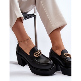 Zazoo 20170 Scarpe da Donna in Pelle con Tacco Alto, Nere nero 1