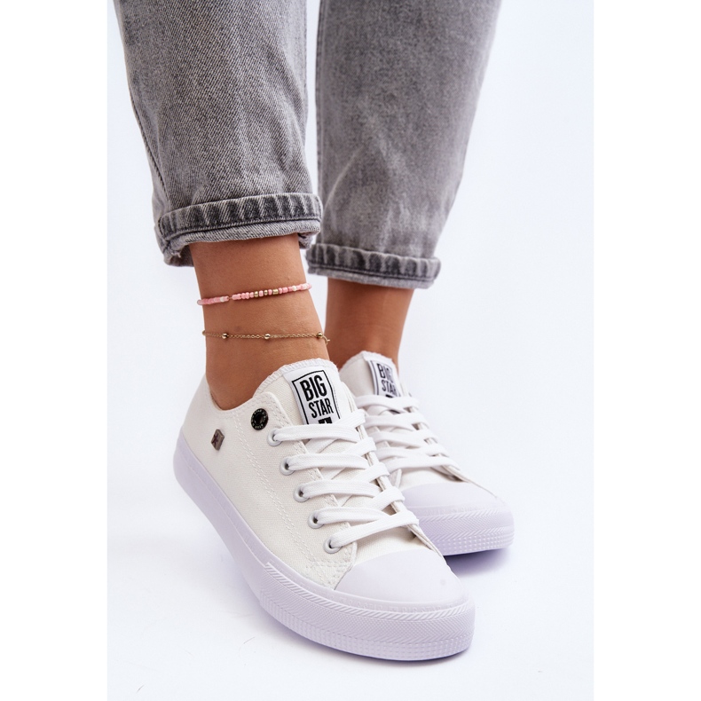 Sneakers Basse Classiche da Donna Big Star AA274010 Bianche bianca 2