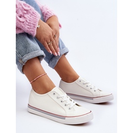 Sneakers da Donna in Eco Pelle Bianca Lirean 2