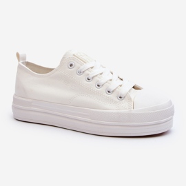 Sneakers da Donna in Tessuto Bianco Staneva 2