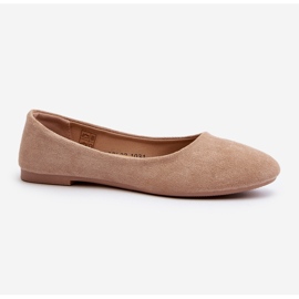 Ballerine Lasota in pelle scamosciata beige da donna 1