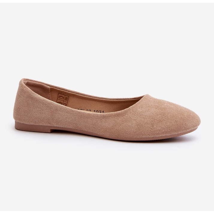 Ballerine Lasota in pelle scamosciata beige da donna 1