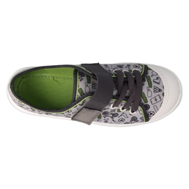 Ciabatte per bambini Befado con velcro 351Y028 grigio/verde 3