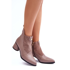 S.Barski Tacchi alti in pelle beige 2