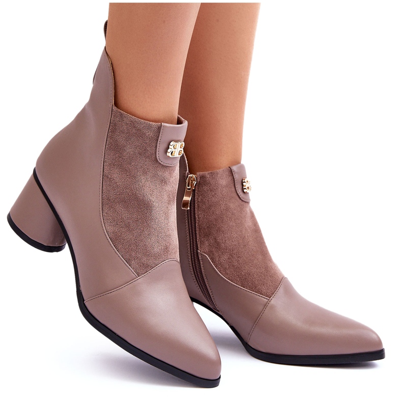 S.Barski Tacchi alti in pelle beige 5