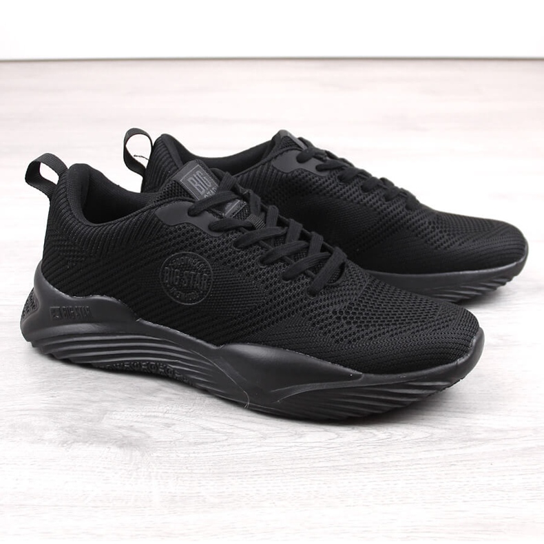 Scarpe sportive da uomo nere Big Star LL174248 nero 1