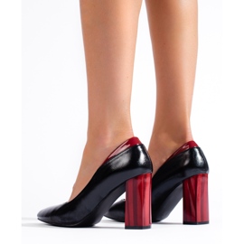 Décolleté nere sul palo nero 2
