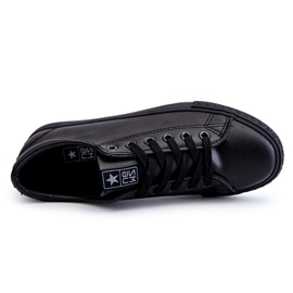 News Sneaker nere classiche in pelle in pelle da donna nero 1