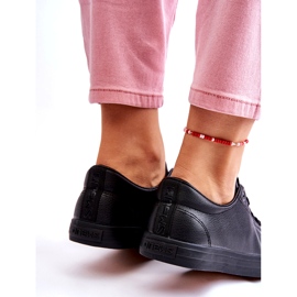 News Sneaker nere classiche in pelle in pelle da donna nero 4
